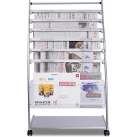 得力9303报刊架书报架资料架展示架杂志架多用型高档耐用