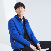 波司登2018轻薄羽绒服男新款立领运动短款2018韩版青年外套B80132005 亮宝蓝5162 185/100A