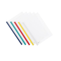 齐心 HF287A 省钱报告夹 A4 抽杆文件夹 颜色随机 五个套装 文件管理 A4 10套