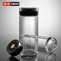 思宝东方之珠1号双层玻璃杯 290ml 白色
