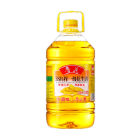 鲁花 食用油 5S压榨一级花生油 5L/桶 （赠180ml小磨香油）粮油