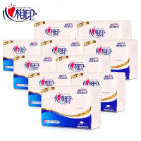 心相印 抽取式卫生纸450张 压花平切纸巾 10包/箱 （1箱价格）