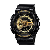 卡西欧(CASIO)手表男 黑金防水防震防摔时尚潮流百搭 GA-110GB-1A