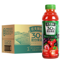 农夫山泉 农夫果园30%混合果蔬汁 番茄草莓山楂 500ml*24瓶 单位：箱