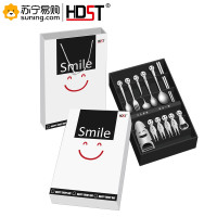 HDST 大头Smile十二件套DT-1318 不锈钢镜面抛光工艺 可定制 (T)