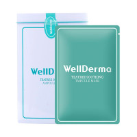 【茶嫩鲜肌透出水嫩】WellDerma梦蜗茶树水润精华面膜