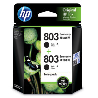 惠普(HP)3YP94AA 803黑色经济适用双包装 (适用HP 2621 2622 1112/2132/1111) 黑色