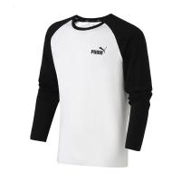 PUMA彪马男装运动休闲套头衫拼接长袖T恤运动服844640 L 84464002彪马白 84464002彪马白 S