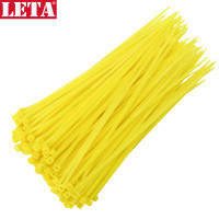 【苏宁自营】勒塔（LETA）工具 黄色扎带4*200mm(100根) 捆/绑/理/束线带LT-PPE559