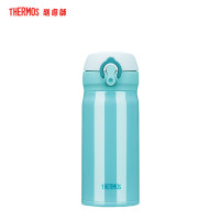 膳魔師(THERMOS)保温杯JNL-352真空保冷保温膳魔师随手杯时尚水杯可爱便携304不锈钢 350ML 家用/通用 SKY天蓝色 350ml