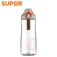 苏泊尔(SUPOR)BB杯KC63CY20 塑料杯男女运动便携学生杯随手杯大容量防摔随行茶水杯630ml 粉 白色