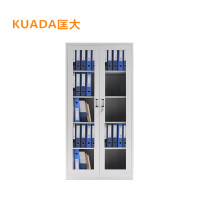 匡大 匡大钢制通玻文件柜铁皮柜KDGG012 灰白