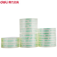 得力(deli)30015透明学生文具小胶带12卷/筒12mm*30y