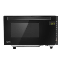 美的/Midea M3-208E 智能湿度感应20L家用变频微波炉光波烧烤一体平板加热黑色烧烤功能光波功能微波定时功能