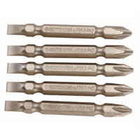 世达 SATA 59385 5件装6.3MM系列65mm长 双头旋具头 5.5mm-PH2 5支