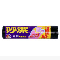 妙洁（MIAOJIE） 妙洁 加厚平底点断式垃圾袋 大号1卷装24只 HB