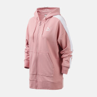 PUMA彪马女装2019新款T7连帽运动休闲针织外套夹克595924 59592414粉色 默认颜色 XL