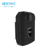 瑞尼RN-A2高清现场执法仪128G工作执法记录仪红外夜视 防水小巧轻薄便携对讲机记录仪 酒店管理保险现场记录执法仪黑色