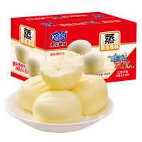 港荣蒸蛋糕奶香味整箱480g营养早餐吐司小口袋手撕面包网红零食品糕点心