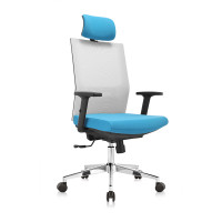 富和美(BNF)办公家具电脑椅家用椅子人体工学椅座椅工作椅员工椅会议椅职员椅办公椅透气网布椅3003椅子 蓝色