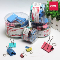 得力（deli）文具彩色长尾夹 燕尾夹8553ES