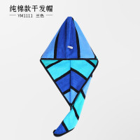 金号干发帽纯棉 超强吸水干发巾成人加厚浴帽擦头毛巾速干包头巾YM1111蓝 单条装