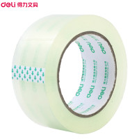 得力(deli)30333普透封箱胶带6卷/筒 60mm*100y*45um 透明胶带大卷胶带快递打包宽胶布