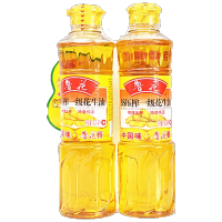 鲁花压榨一级花生油500ml 巧克力色