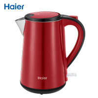 海尔（Haier）电水壶 HKT-D5R 1.5升进口温控器家用304不锈钢内胆双层防烫烧水壶电热水瓶电热水壶