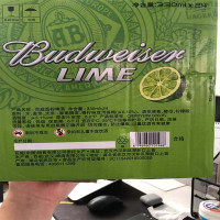 BUD LIME百威劲柠啤酒 SBT小瓶330ml , (24瓶)