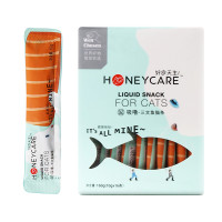 好命天生（Honeycare）猫零食 三文鱼猫条160g(10g*16) 宠物猫挑嘴湿粮流质成年幼猫肉条布丁