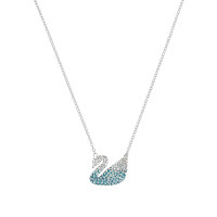Swarovski 施华洛世奇渐变蓝天鹅(大号)项链女 锁骨链5512095 蓝色