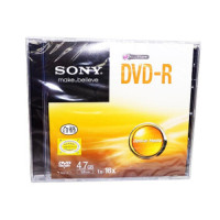 【精选】索尼（SONY）DVD-R 4.7G 单片盒装 空白刻录盘 光盘 dvd刻录盘一百五十个起订 单个价格
