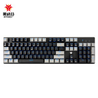 黑峡谷（Hyeku）GK706B 104键机械键盘MX轴电竞游戏键盘有线吃鸡键盘台式笔记本电脑键盘 黑灰色茶轴