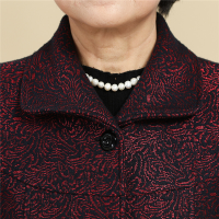 迪鲁奥（DILUAO)中老年人女秋冬款上衣60岁奶奶装秋装外套70妈妈老人衣服太太唐装_972 蓝色上衣 3XL建议120-130斤