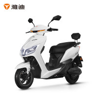 雅迪 锐致60V20A电动车成人电瓶踏板车代步男女 电动轻便摩托车 雪珠白 60V