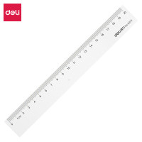 得力20cm办公通用直尺 测量绘图尺子 办公用品 6220