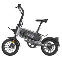 中新动力(ZX POWER)电动车小Q 锂电电动车可折叠迷你电动车14寸轻便时尚代驾电动车新国标3C电动 深灰色