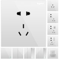 罗格朗(Legrand)开关插座面板86型5五孔USB插板墙壁家用电源暗装多孔插座开关 20只套装 仕典