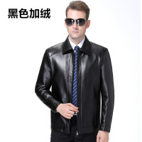 正品男装海宁真皮皮衣男绵羊皮男士机车皮夹克外套修身韩版潮2018新款帅气官方旗舰店特卖特卖 1699黑色加绒 170