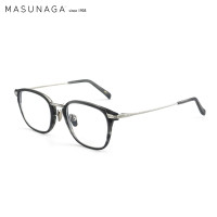 MASUNAGA增永眼镜男女复古全框眼镜架配镜近视光学镜架GMS-817 #24灰黑色