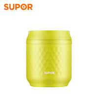 苏泊尔(SUPOR)焖烧杯304不锈钢真空闷烧保温杯焖烧罐女士便携宝宝辅食保温饭盒 KC72CB1 樱草绿 720ml