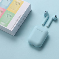 萃姿尔(TRESOR)蓝牙耳机 inpods12马卡龙无线tws运动双耳5.0触控迷你蓝牙耳机（10个起订）蓝色