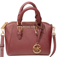 [自营]迈克·科尔斯(MICHAEL KORS)女士拉链款迷你真皮手提包单肩包斜挎包 mk女包 深酒红35H9GGFC6LMERLOT