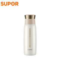 苏泊尔(SUPOR)星空保温杯随享杯KC50BJ1 304不锈钢健康真空隔热商务办公车载便携出行水杯时尚热水瓶保温保冷 晨曦白 500ml