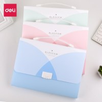 得力(deli) 5241 13格A4手提风琴包多层可爱文件夹票据收纳风琴包（12个/包）