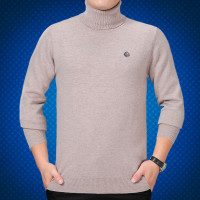 鄂尔多斯羊绒衫男冬季加厚男士100纯羊绒衫可翻高领打底修身套头大码青年毛衣男恒源祥劲霸皮尔卡丹阿玛施金利来梦特娇羊绒衫男 12008上青 170/84A