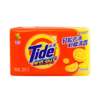 汰渍（TIDE） 全效360度洗衣皂（柠檬清香）透明皂肥皂 238g*2 特惠装 JH