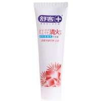 舒客 舒克红花清火牙膏120g（草本萃取 缓解牙龈出血）新老包装随机发货(包邮）