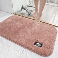 小鸭卫生间地垫地毯垫厨房吸水脚垫浴室防滑垫子_2 50*60cm【正品小黄鸭】 小黄鸭-樱花粉